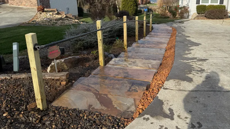 New Stone Steps For A Client In Tellico Village.