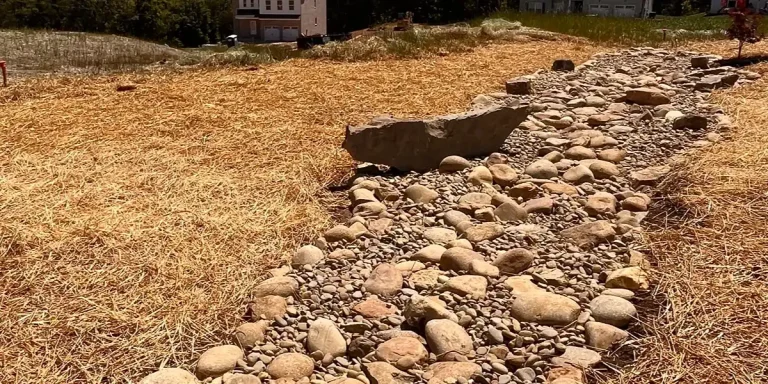 decorative stone or mulch
