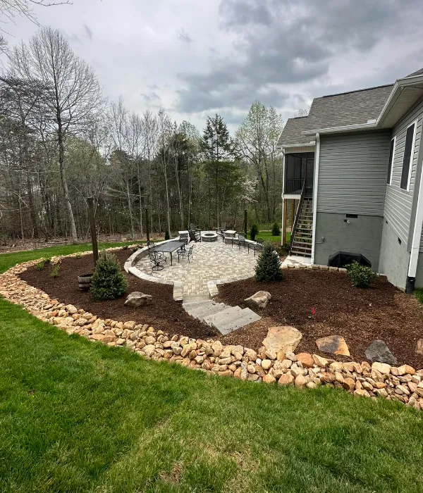 Luxury outdoor living space construction